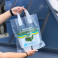 Loop Handle plastic bag 30x35(+3)cm, 60 μm, LDPE, transparent, white