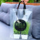 Loop Handle plastic bag 30x35(+3)cm, 60 μm, LDPE, transparent, black