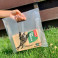 Die Cut Handle plastic bag for privat-label 30x30cm, 51 μm, transparent, MDPE/HD