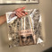 Die Cut Handle plastic bag for privat-label 30x30 cm, 60 μm, transparent LDPE