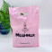 Die Cut Handle plastic bag for privat-label 30x40(+3) cm, 50 μm, pink, LDPE