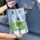 Loop Handle plastic bag 30x35(+3)cm, 60 μm, LDPE, transparent, black