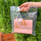 Die Cut Handle plastic bag for privat-label 30x30 cm, 60 μm, transparent LDPE